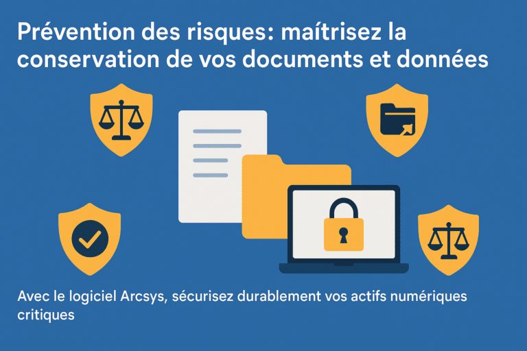 Prévention des risques : maîtrisez la conservation de vos documents et données, avec ou sans valeur probante